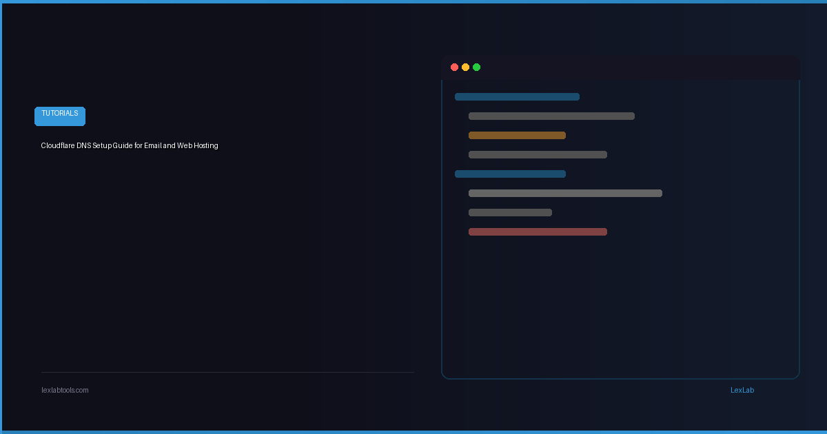 Cloudflare DNS Setup Guide for Email and Web Hosting