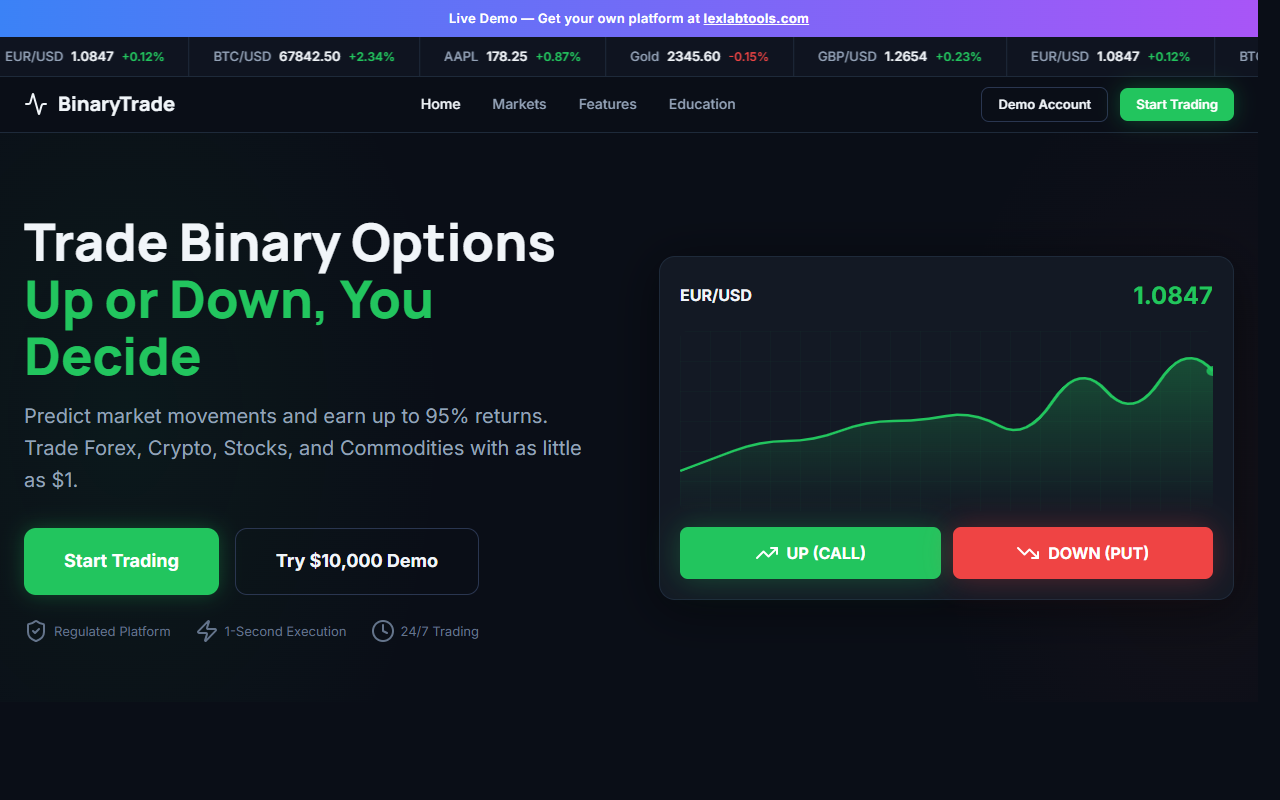 BinaryOptions Platform