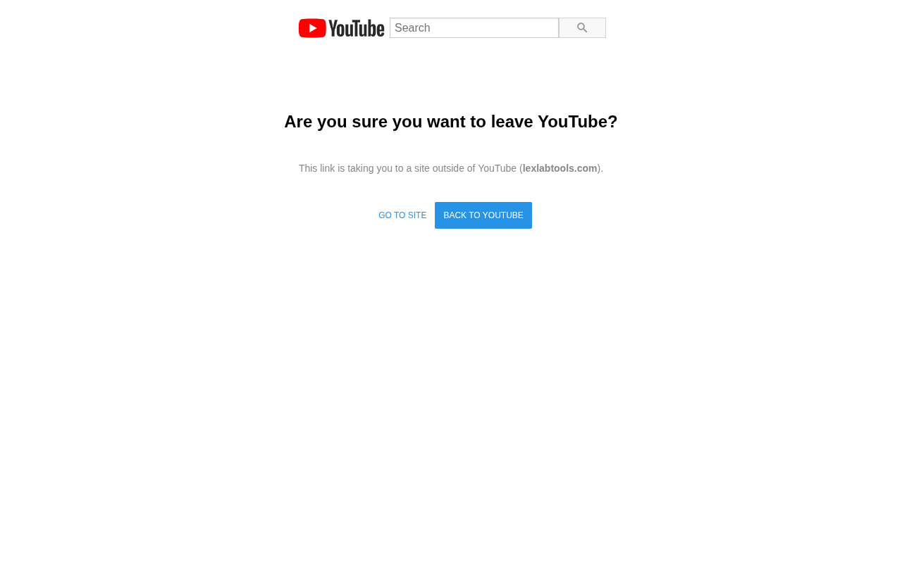 YouTube leaving warning